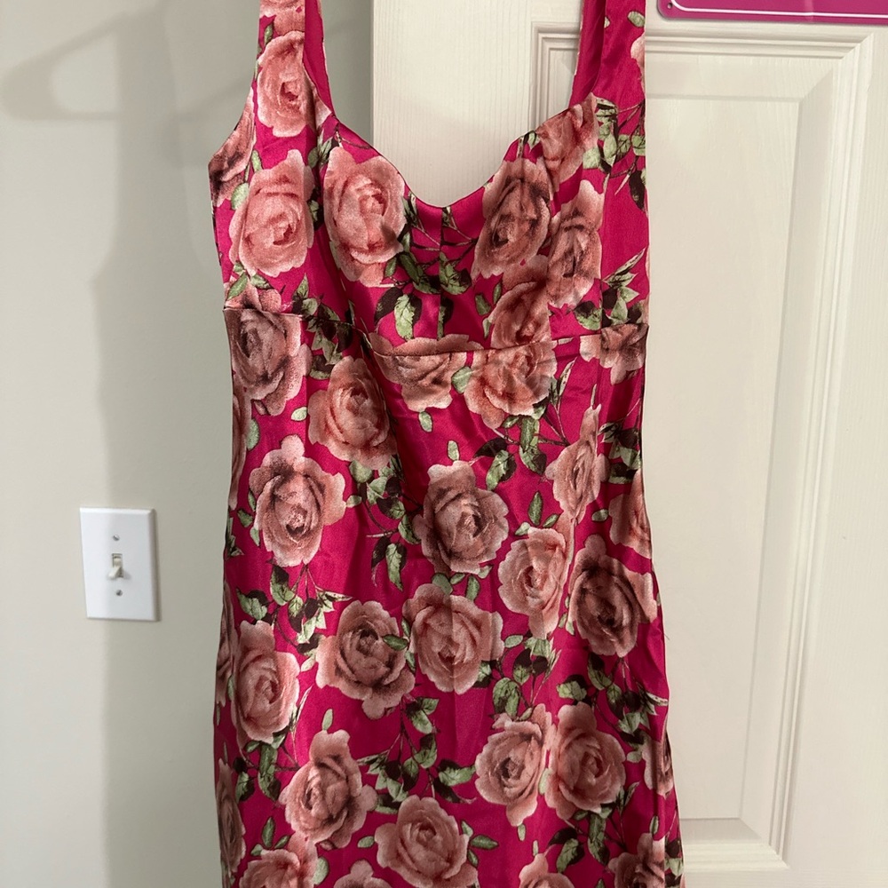 Target Pink and Green Floral Dress